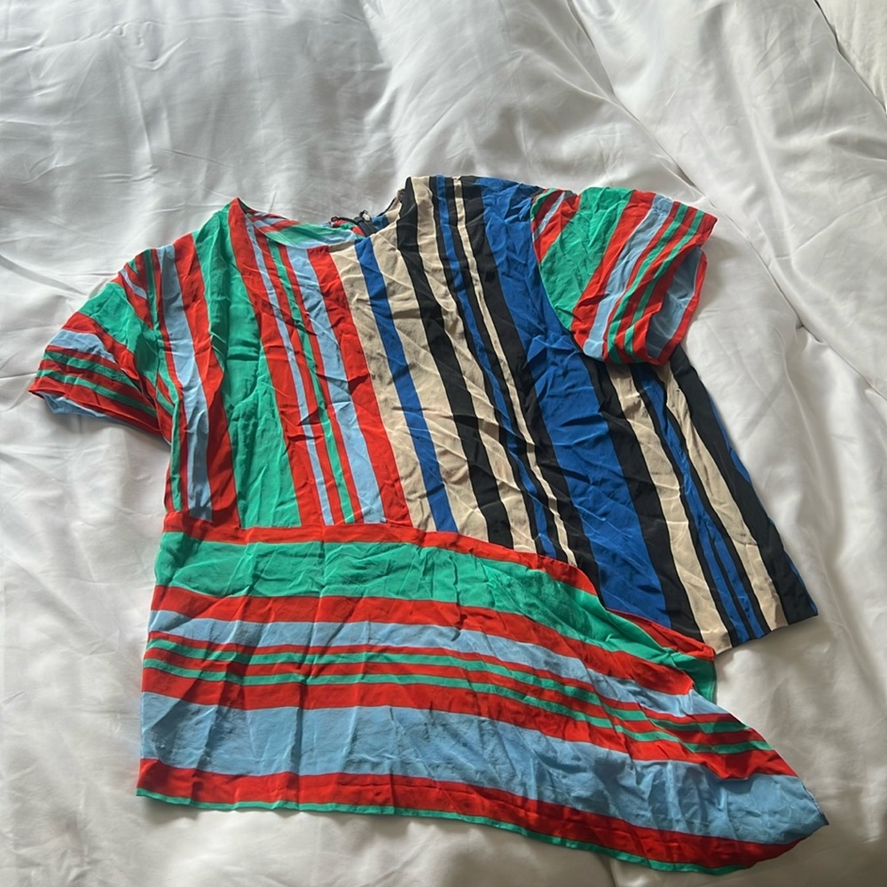 Multi Color Silk Feel Shirt